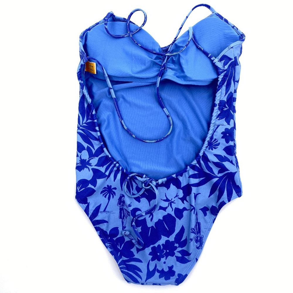 Hop Lun Aerie one piece Hawiian floral swimsuit - Picture 4 of 9